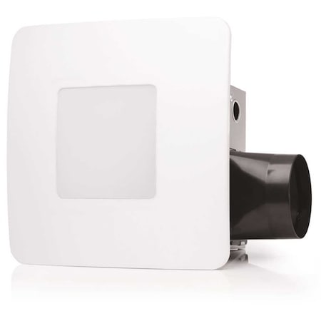 Revent 50 CFM Easy Installation Bathroom Exhaust Fan with LED Lighting RVL50
